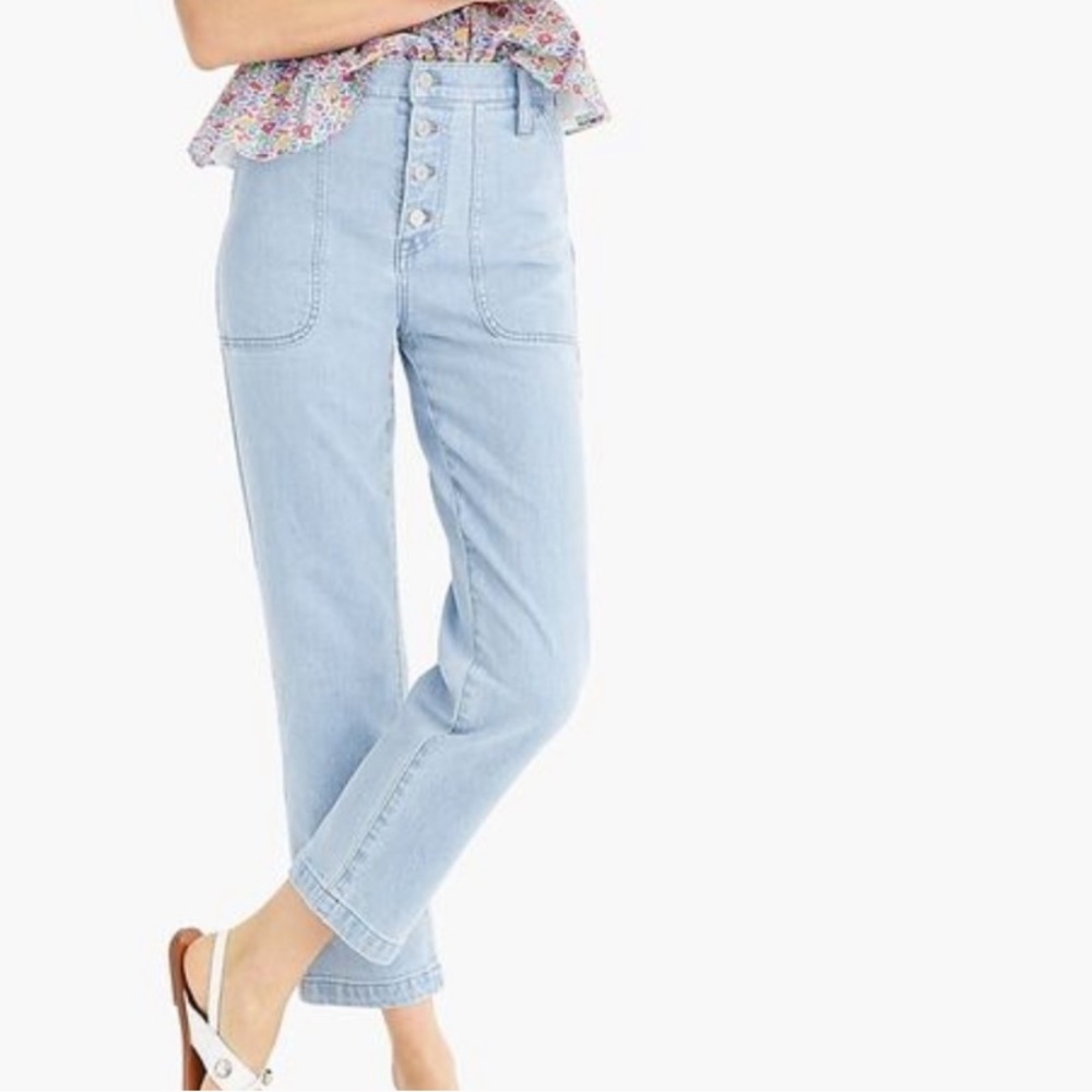 J. Crew Light Wash Cropped Ankle Jeans